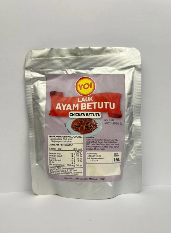 Lauk Ayam Betutu YOI 150 G