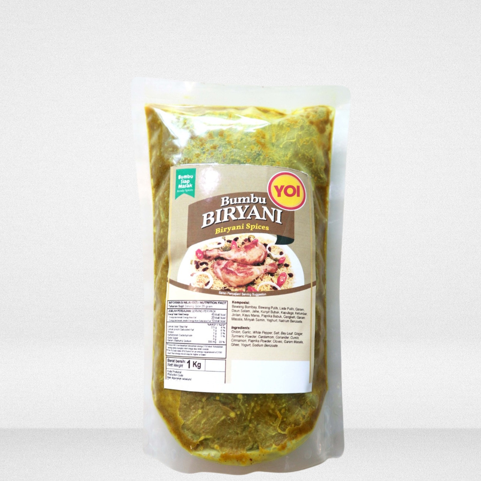 Bumbu Biryani Siap Masak YOI 1 Kg